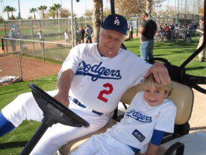 Christian and Tommy Lasorda 