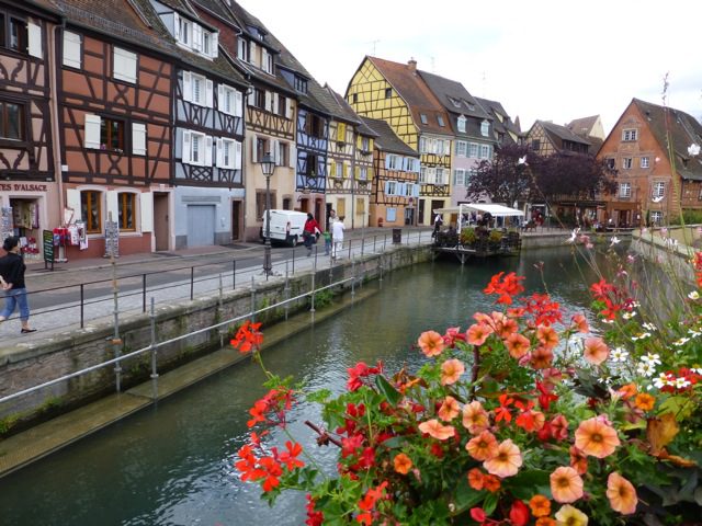 Timber homes and canals in Colmar.