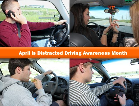 April is Distracted Driving Awareness Month