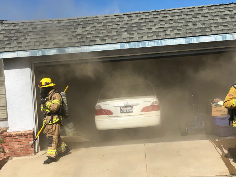 Ventura Fire Fighters Stamp Out Garage Blaze