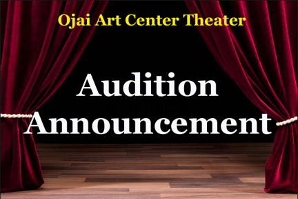 Open auditions for “MAMMA MIA!” at the Ojai Art Center Theater April 6 & 7. All roles open.