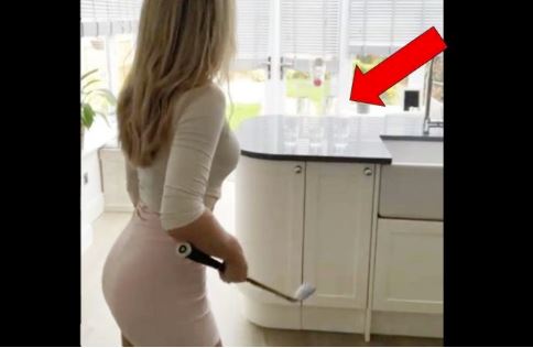 Lucy Robson Shares New Golf Trick Shot Video On Instagram