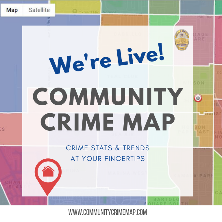 Oxnard Police Department Releases New Crime Map to Public