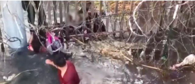 Illegals Caught Dragging Children Through Razor Wire As They Cross The Border