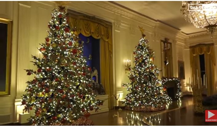 White House Xmas Trees 2019 - Michael boulos and tiffany trump, middle ...